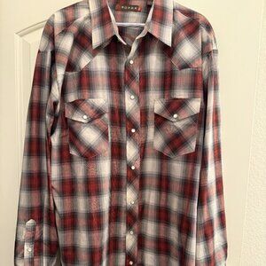 Roper Pearl Snap Shirt 2XL Plaid